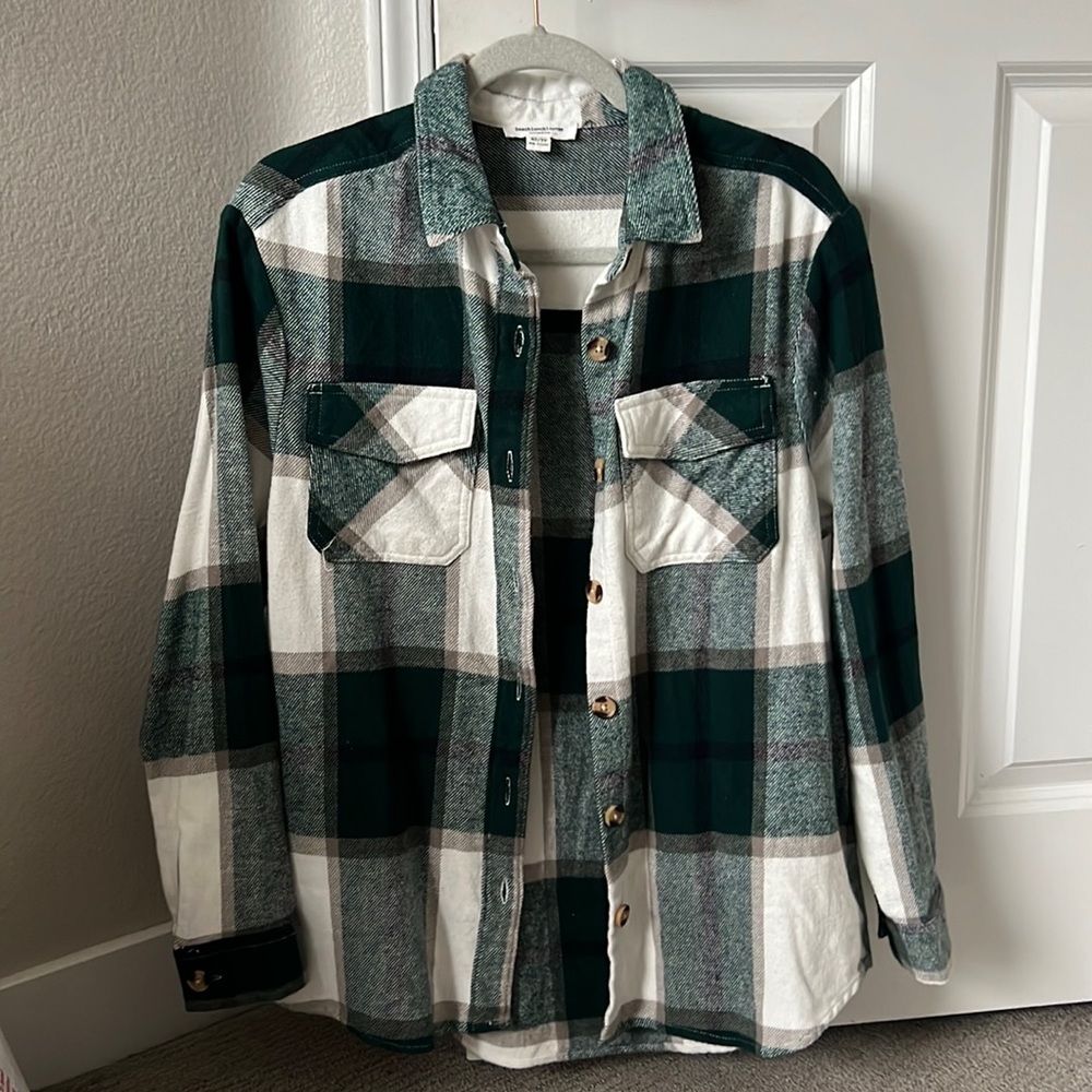 Oversized flannel shirt